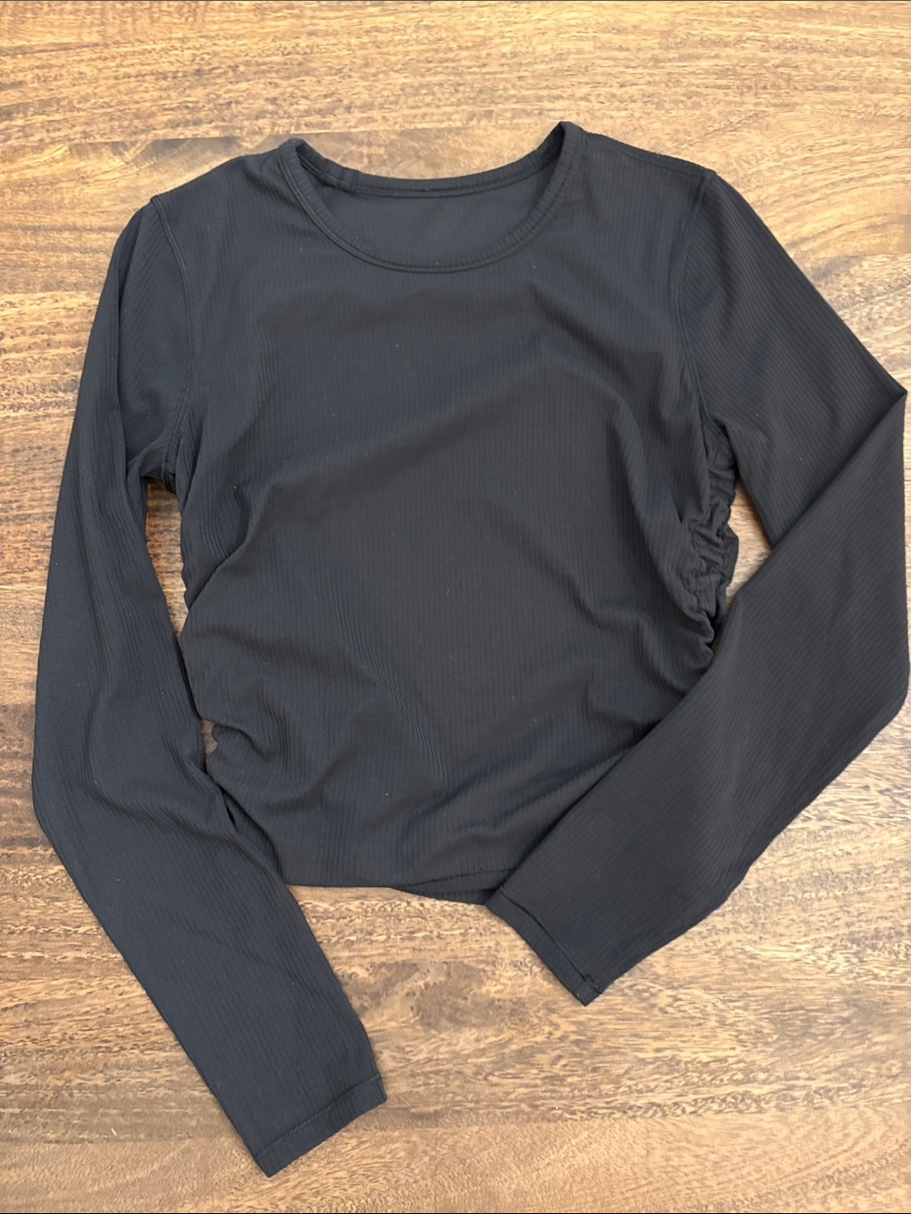 Lululemon Ribbed Long-Sleeve Top - Black